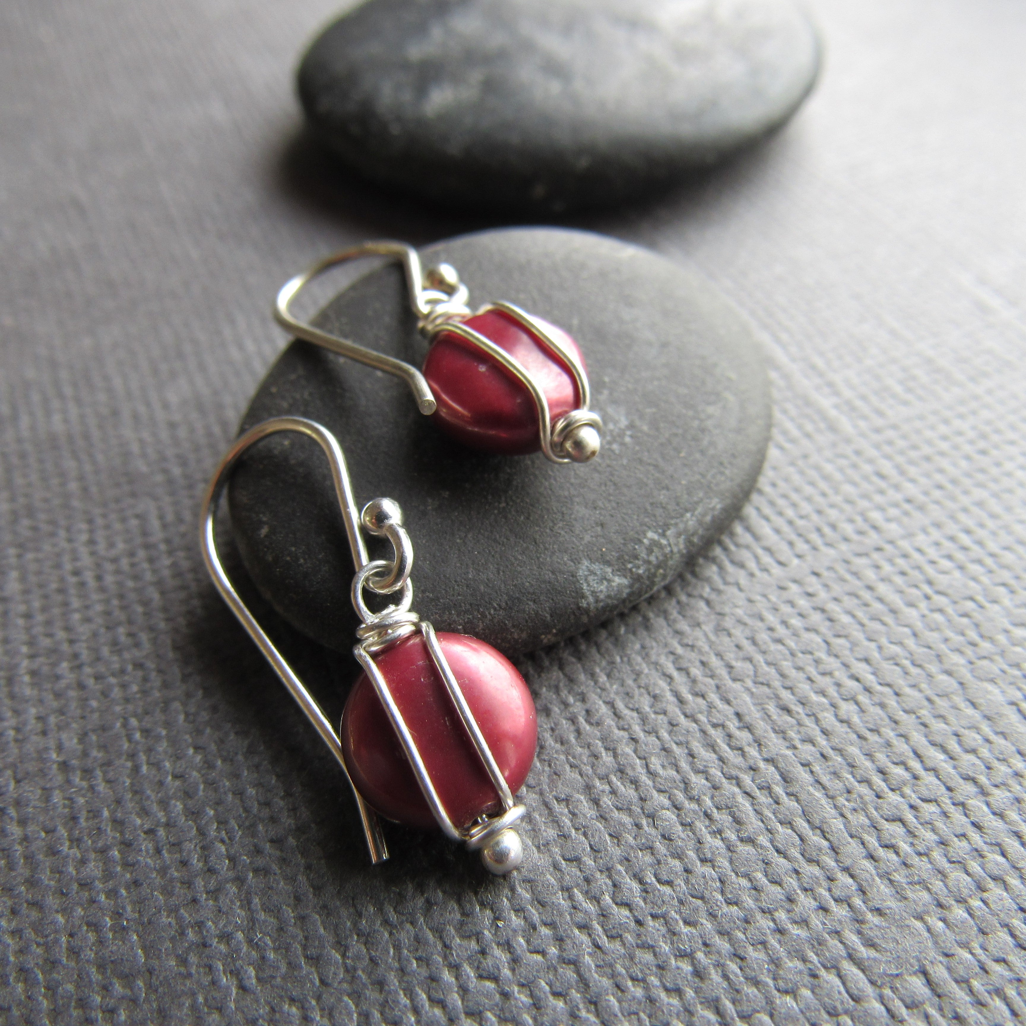 Cranberry pearl earrings store