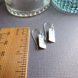 Petite Sterling Silver Bar Earrings