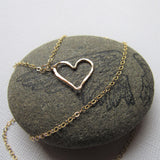 Open Heart Gold Necklace