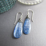 Dark Blue Kyanite Earrings