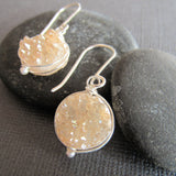 Champagne Colored Druzy Earrings
