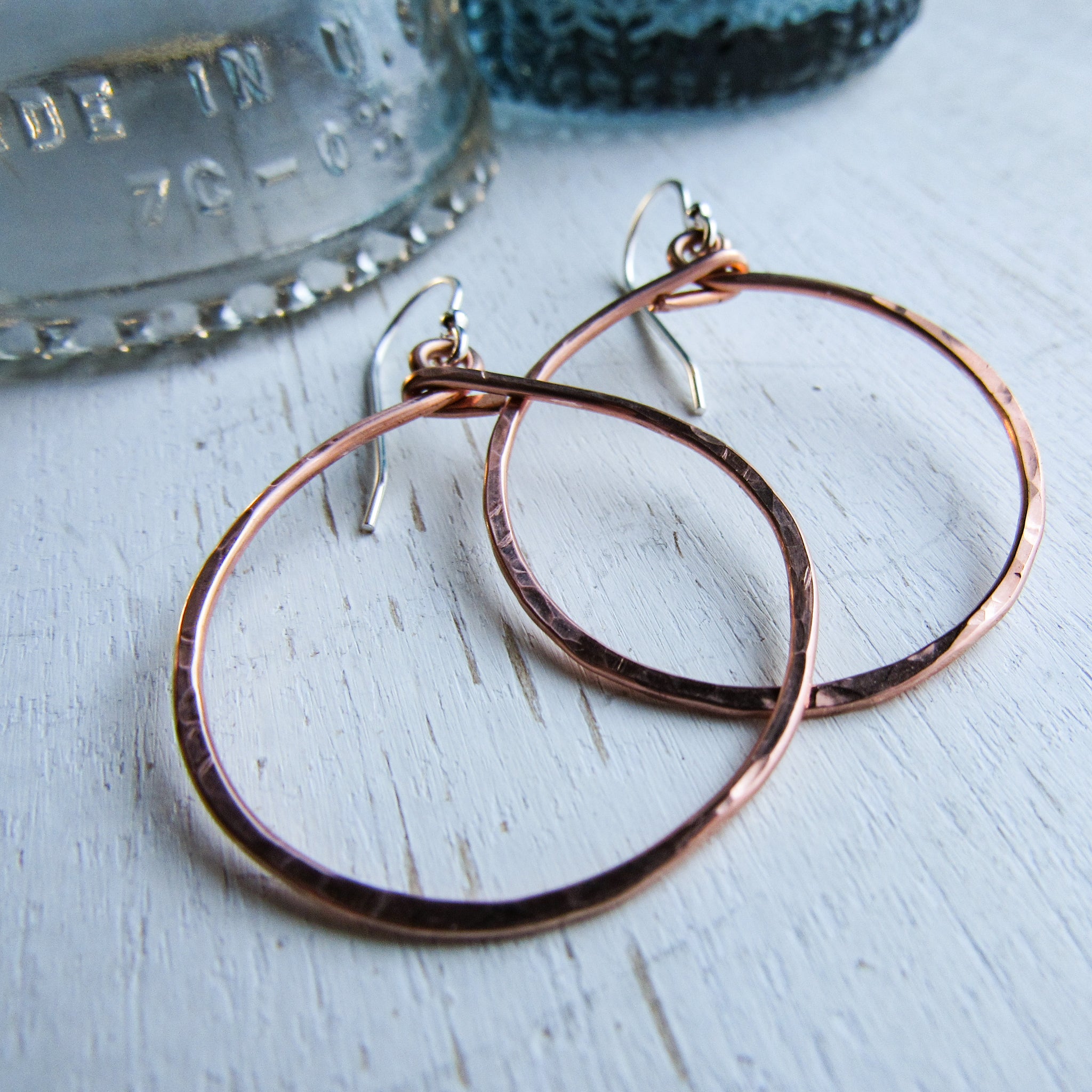 Simplicity Copper Wrap Earrings - Balsamroot Jewelry