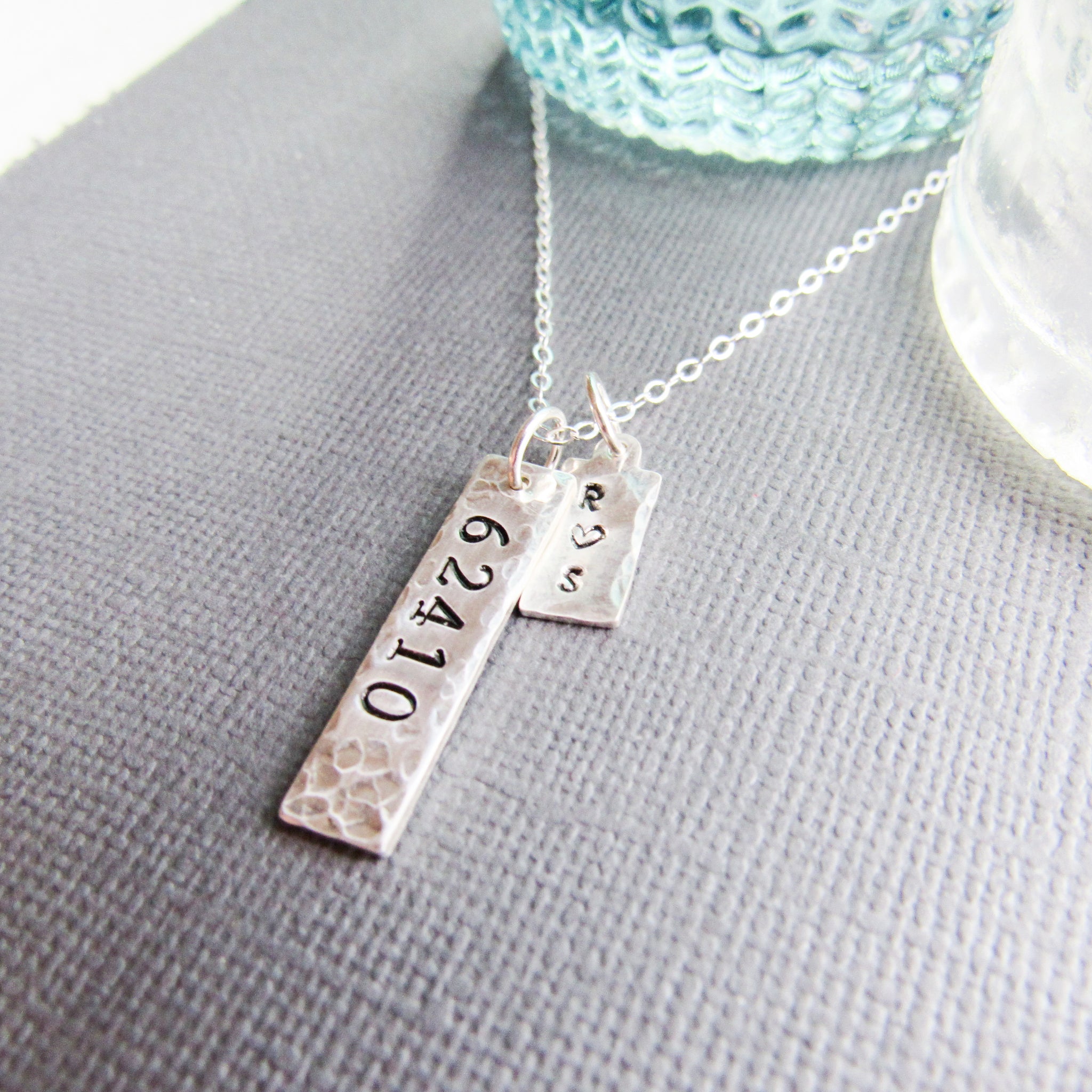 Date and hotsell initial necklace