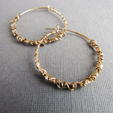 Small Gold Wrap Hoops