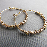 Small Gold Wrap Hoops