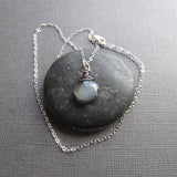 Gray Moonstone  Necklace