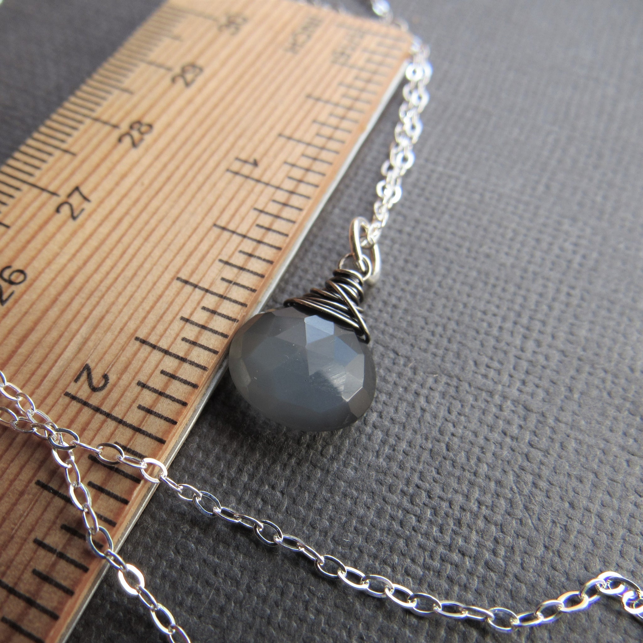 Gray Moonstone  Necklace