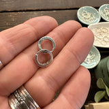 Tiny Sterling Silver Huggies