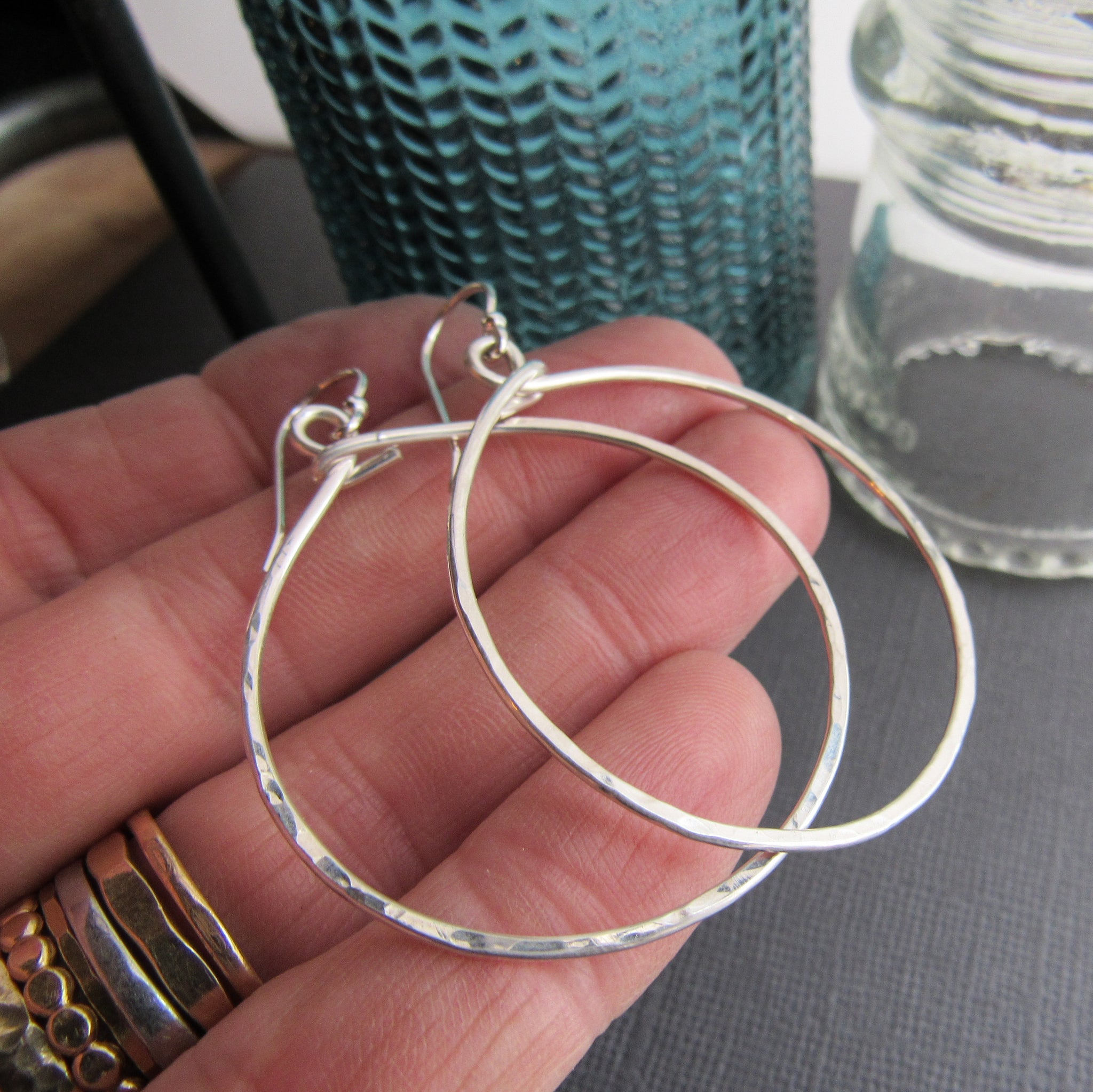 Loop de Loop Earrings in Silver - Large – The Good Collective