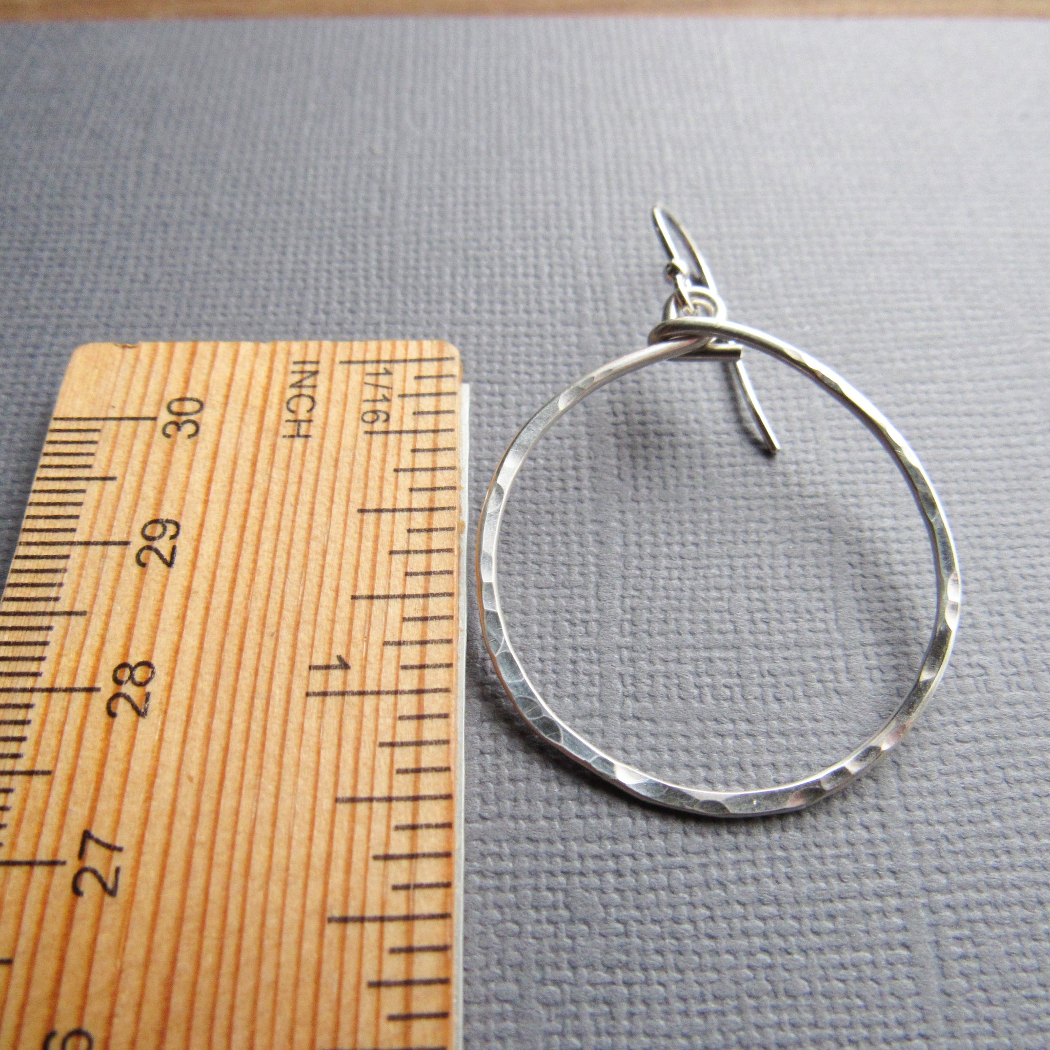 Medium Twisted Hoop Earrings in Sterling Silver