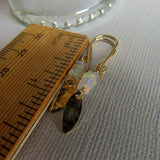 Ethiopian Opal and 14k Gold Earrings