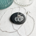 initial necklaces customizable by Balsamroot Jewelry 