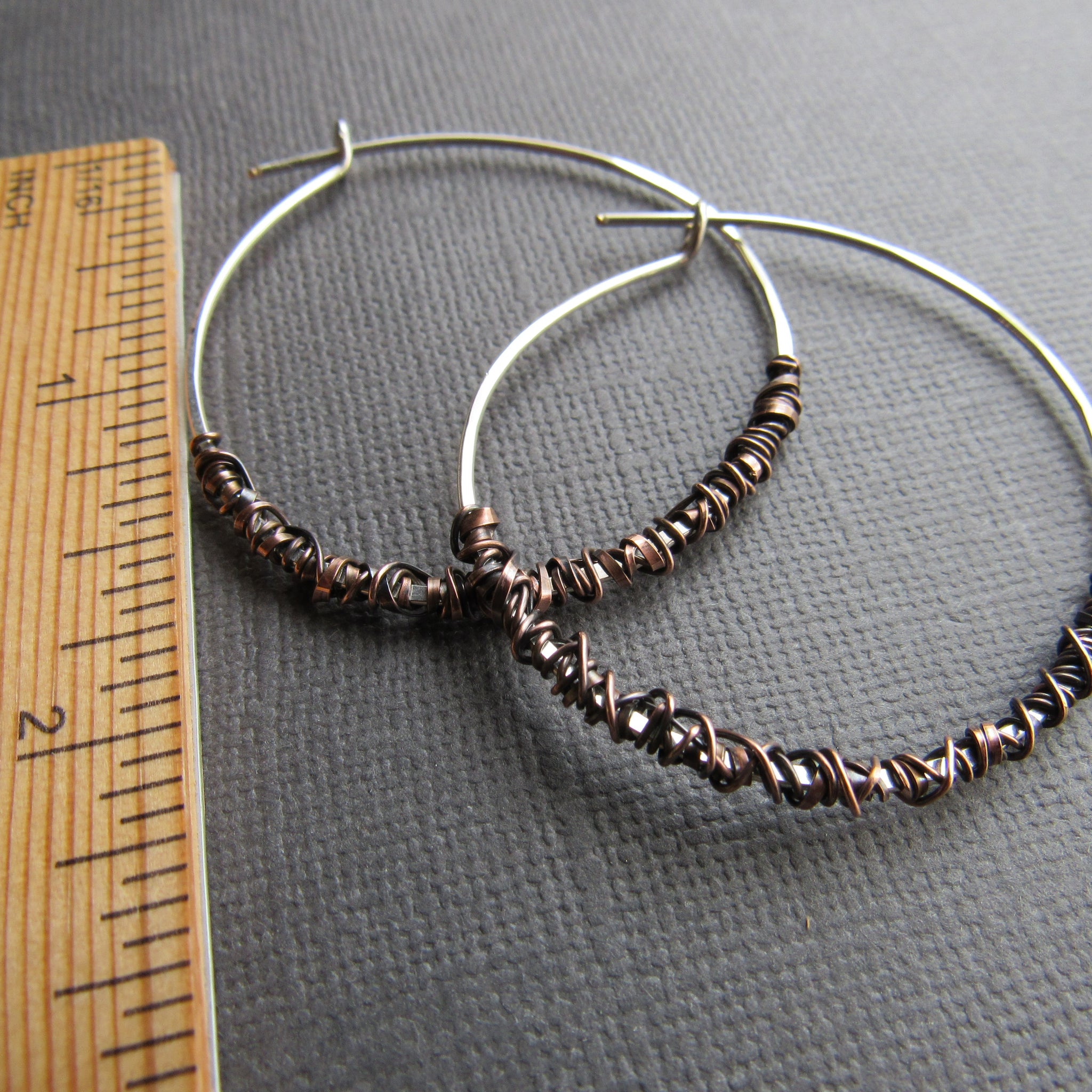 Simplicity Copper Wrap Earrings - Balsamroot Jewelry