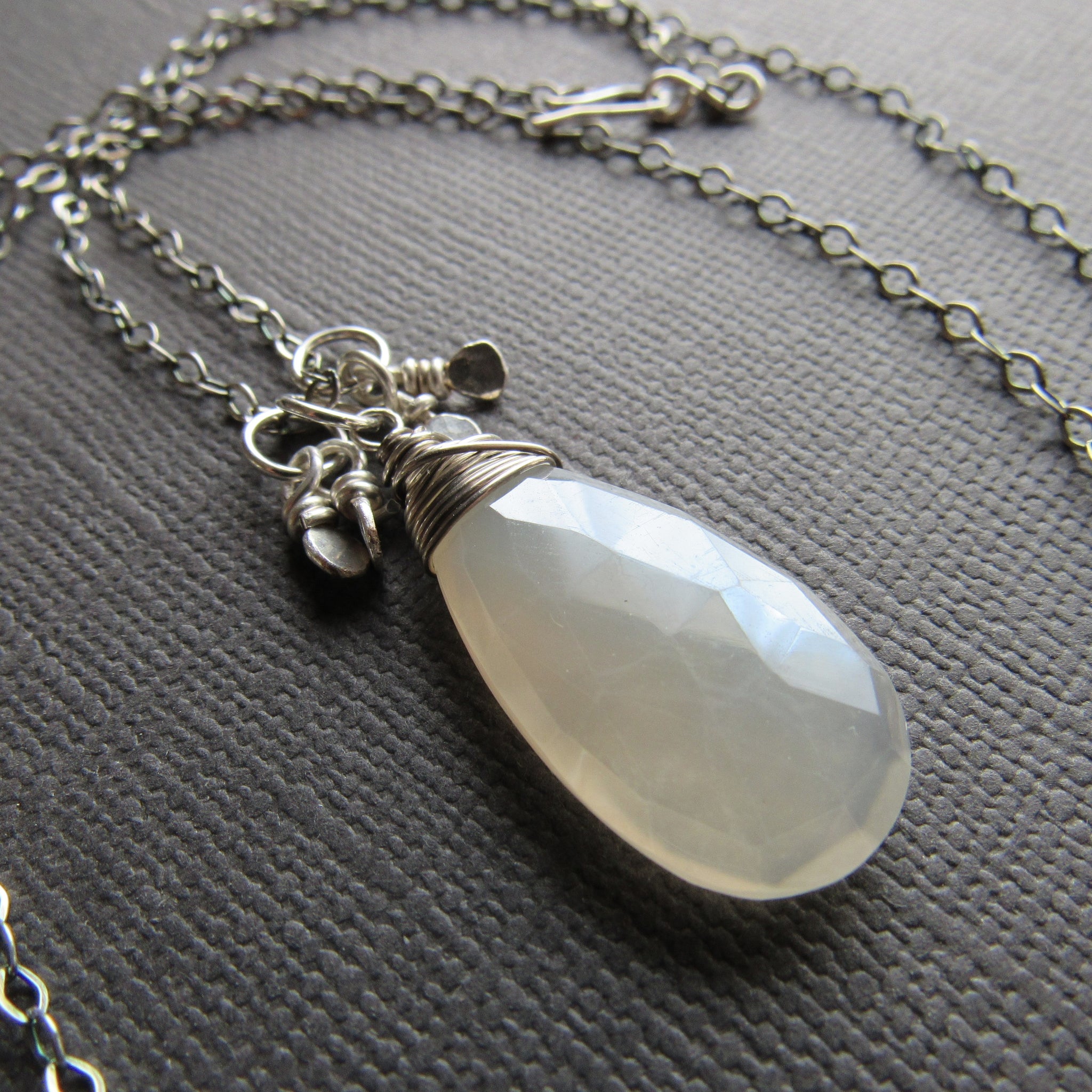 Silver Moonstone & Sterling Silver Necklace