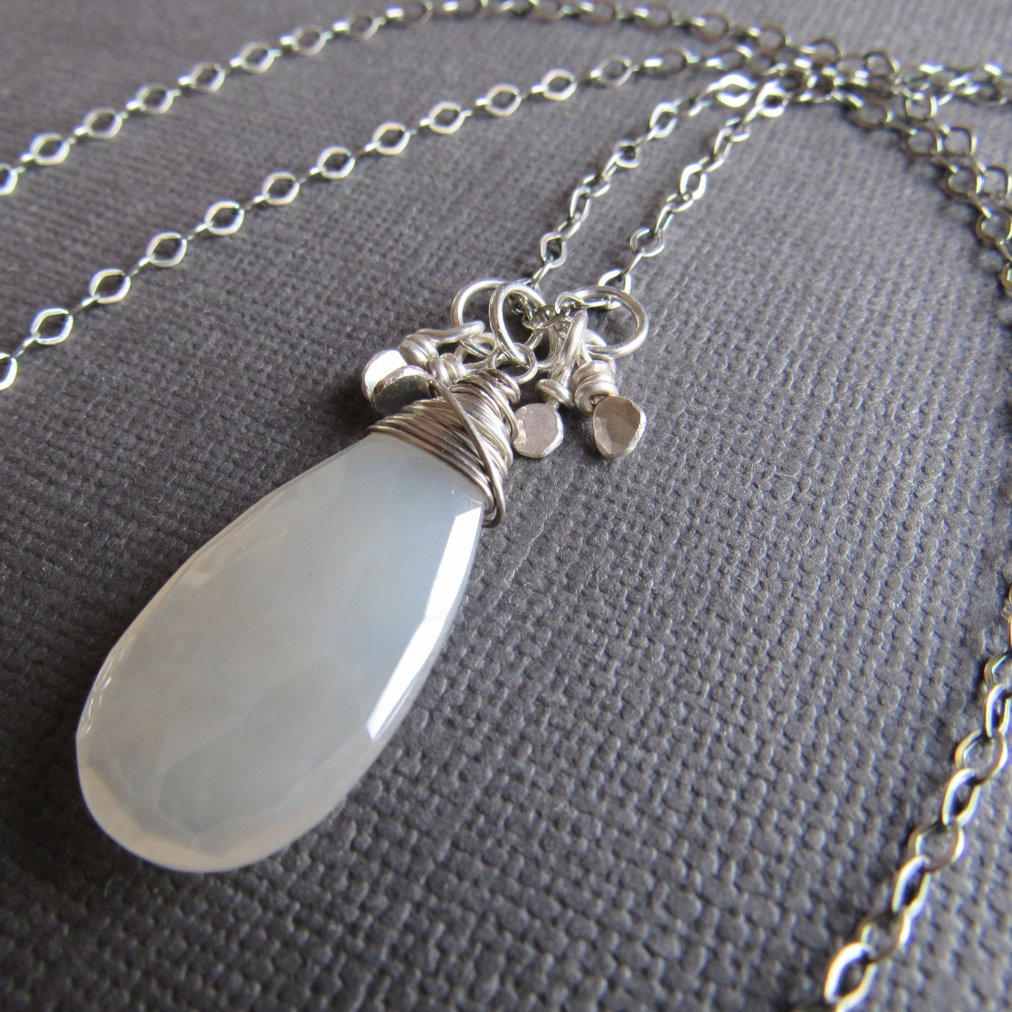Silver Moonstone & Sterling Silver Necklace